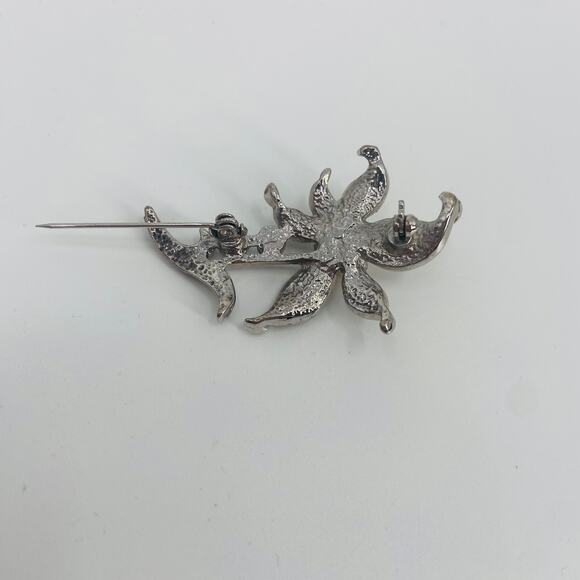 Diamond Flower brooch - Picture 4 of 6